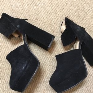Suede Free People Platform Mary Janes Soooo Cute!!!